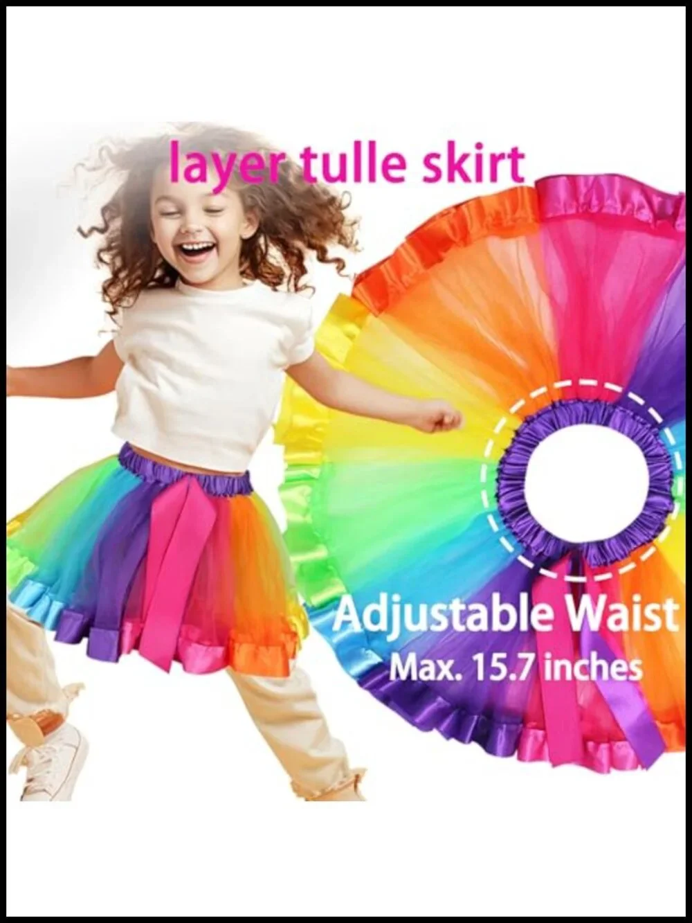Girls Butterfly Fairy Costume Tutu Dress Up Set with Wings Mask Headband